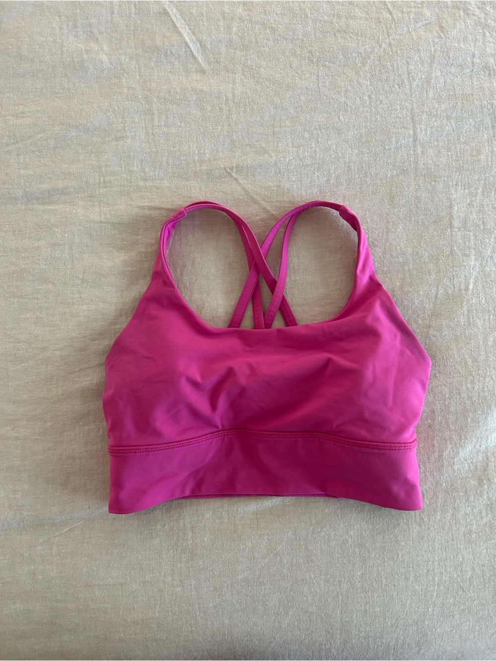 lululemon athletica Hot Pink Cross-Back Sports Bra
